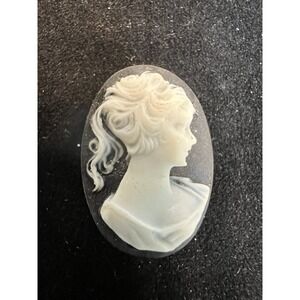Vintage Cameo Button Cover